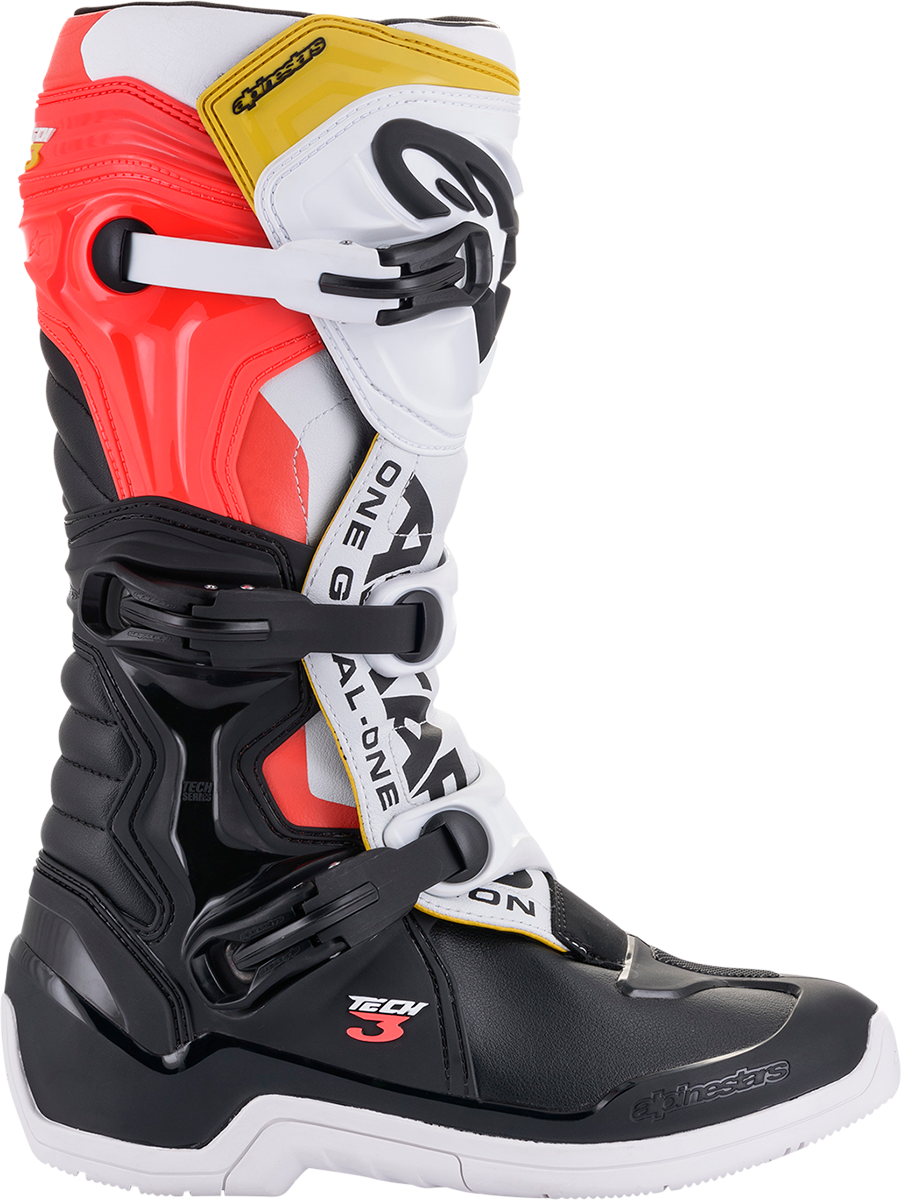 ALPINESTARS Tech 3 Boots - Black/White/Orange - US 12 2013018-1238-12