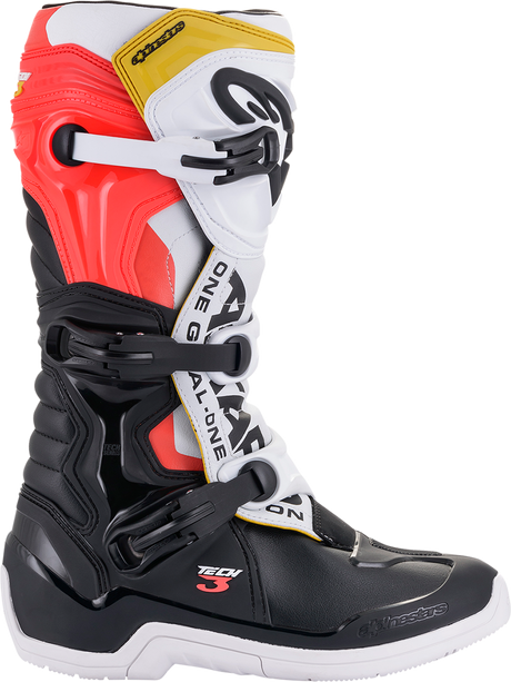 ALPINESTARS Tech 3 Boots - Black/White/Orange - US 7 2013018-1238-7