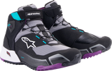 ALPINESTARS Stella CR-X Drystar® Shoes - Black/Gray/Teal/Purple - US 9 261152313709