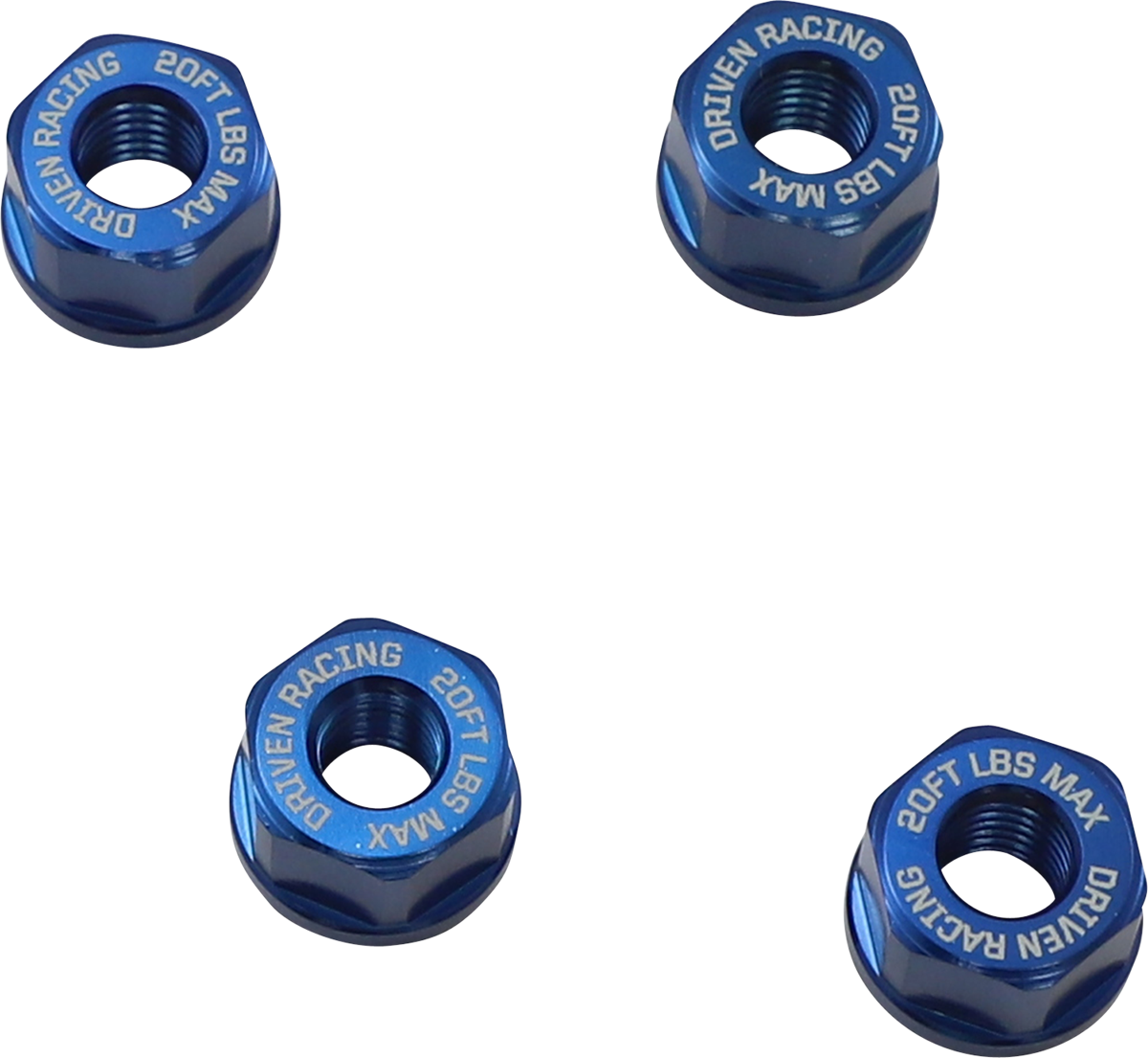 Tuercas de piñón de aluminio DRIVEN RACING - Azul - M8 x 1,25 DSN-02-BL 