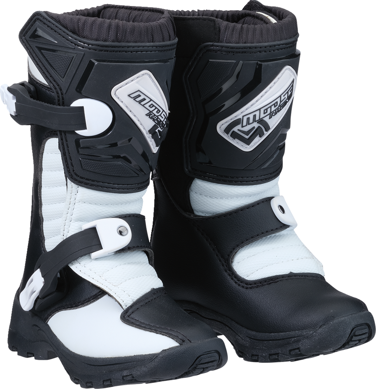 MOOSE RACING M1.3 Boots - Black/White - Size 2 3411-0431
