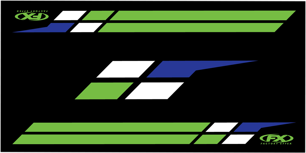Tapete para puerta FACTORY EFFEX - Verde - Kawasaki 22-45120 