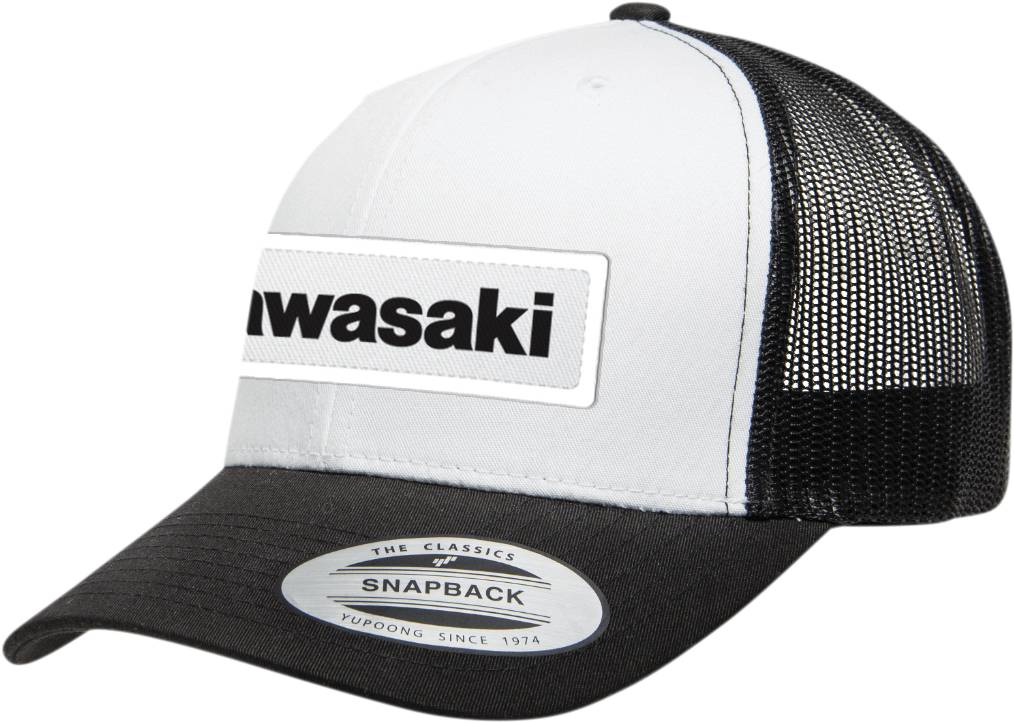 FACTORY EFFEX Kawasaki Throwback Hat - Black/White 25-86104