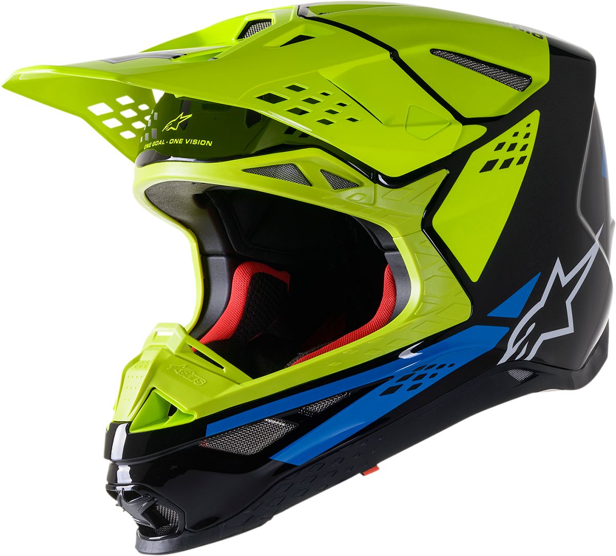 ALPINESTARS Supertech M8 Helmet - Factory - Black/Yellow/Blue - XL 8302922-1578-XL