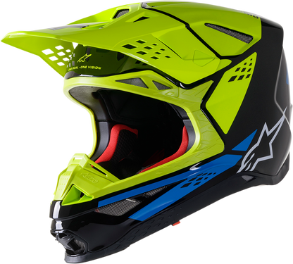 ALPINESTARS Supertech M8 Helmet - Factory - Black/Yellow/Blue - XL 8302922-1578-XL