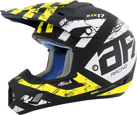 AFX FX-17 Helmet - Attack - Matte Black/Hi-Vis Yellow - Medium 0110-7174
