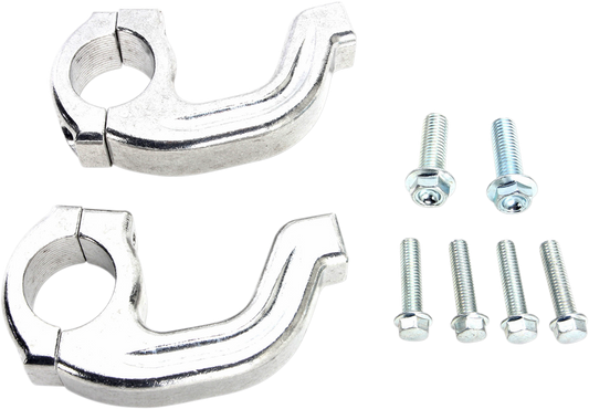 MOOSE RACING Handguard Clamp - Contour - Magura - Silver 50-236S