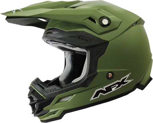 AFX FX-19R Helmet - Matte Olive - Medium 0110-7041