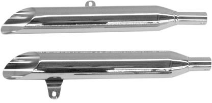 COBRA Slashcut Mufflers - Chrome - Roadstar 1600/1700 2171SC