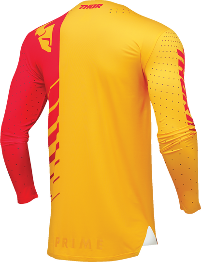 THOR Prime Analog Jersey - Lemon/Red - Large 2910-7679