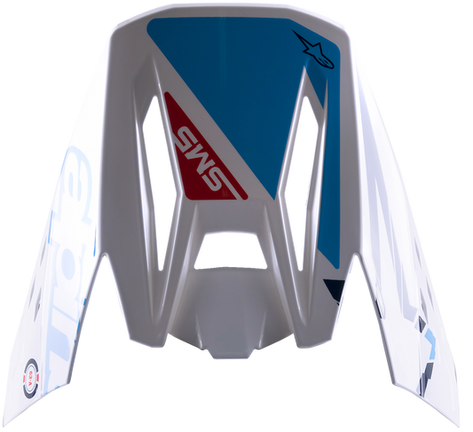 Visera ALPINESTARS SM5 - Acción - Blanco/Cian/Azul 8986022-2077 