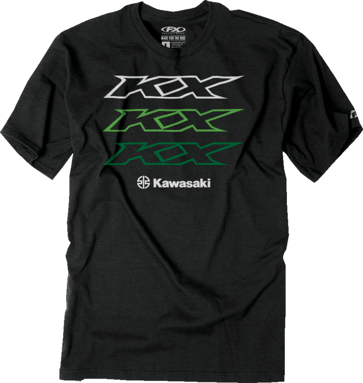 Camiseta FACTORY EFFEX Kawasaki Repetidor - Carbón brezo - XL 26-87106 