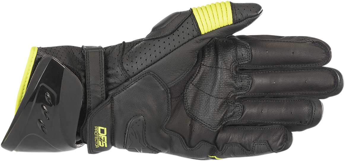 Guantes ALPINESTARS GP Pro R3 - Negro/Amarillo Fluo - Mediano 3556719-155-M 