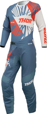 THOR Women's Sector Split Jersey - Blue/White - Medium 2911-0296