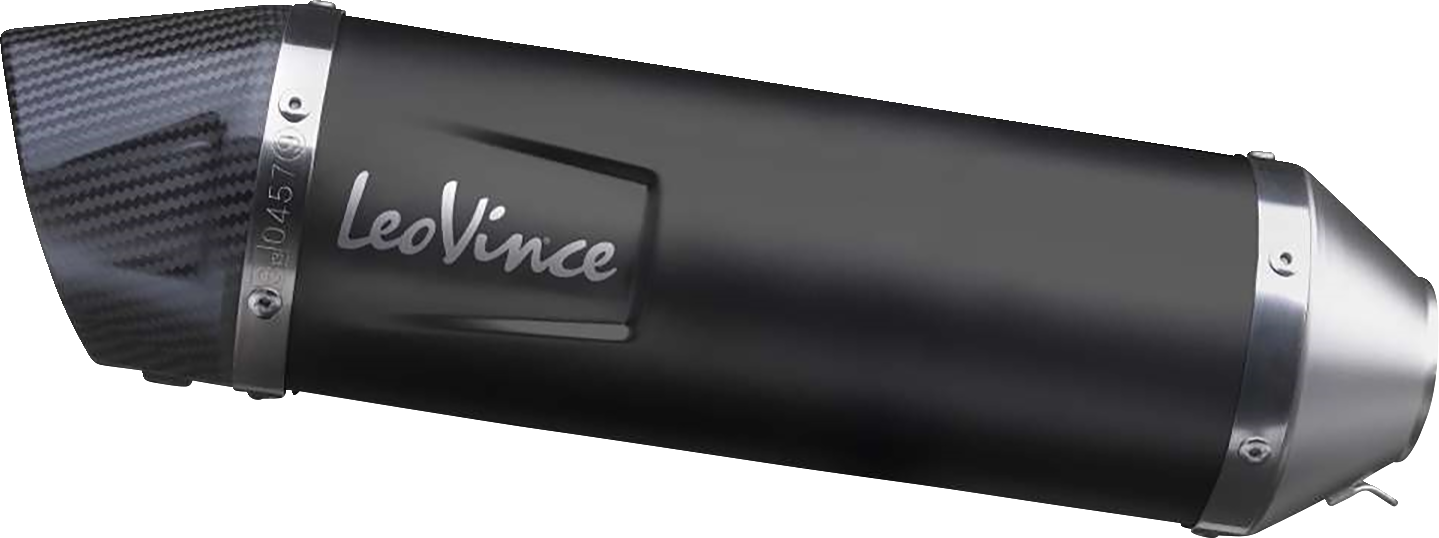 LEOVINCE LV One Evo Slip-On Muffler - Black Edition 14352EB