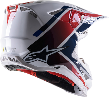 ALPINESTARS Supertech M10 Helmet - Meta 2 - MIPS® - White/Red/Blue - XL 8300422-2378-XL
