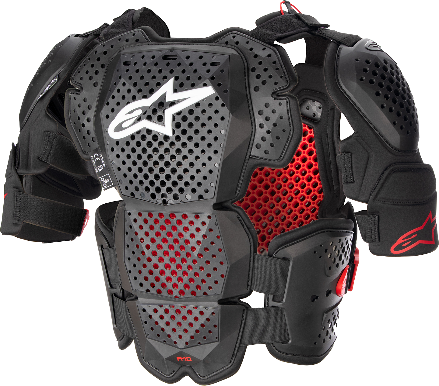 ALPINESTARS A-10 Roost Guard V2 - Negro/Rojo - XS/S 6700523-1431-XS 