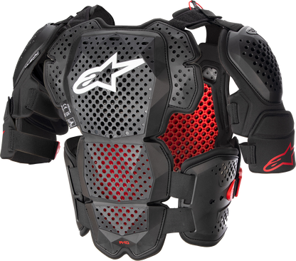 ALPINESTARS A-10 Roost Guard V2 - Negro/Rojo - XS/S 6700523-1431-XS 