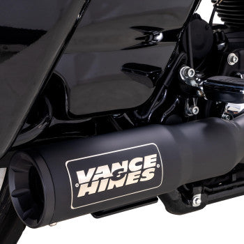 Sistema de escape VANCE &amp; HINES Hi-Output RR - Negro mate Harley-Davidson Glide 47321 