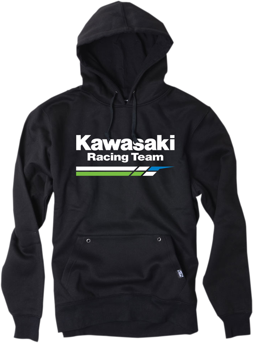 FACTORY EFFEX Kawasaki Racing Sudadera con capucha - Negro - Grande NO GRANDE K LOGO 18-88124 