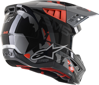 ALPINESTARS SM5 Helmet - Rover - Gray/Red - Small 8303921-1392-SM