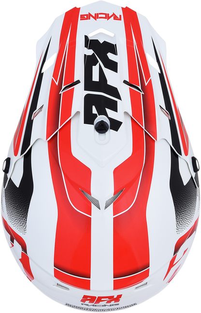AFX Fx-17 Helmet - Force - Pearl White/Red - Xs 0110-5243