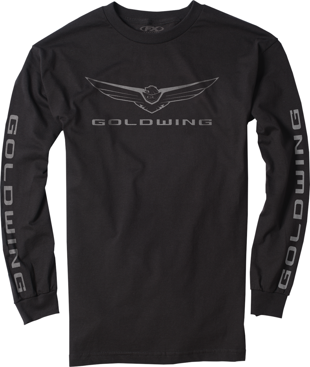 FACTORY EFFEX Goldwing Icon Long-Sleeve T-Shirt - Black - 2XL 25-87838