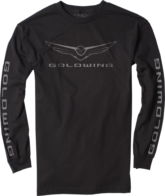 FACTORY EFFEX Goldwing Icon Long-Sleeve T-Shirt - Black - 2XL 25-87838