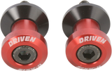 Carretes de eje D DRIVEN RACING - Rojo - 8 mm DXS-8 RD 