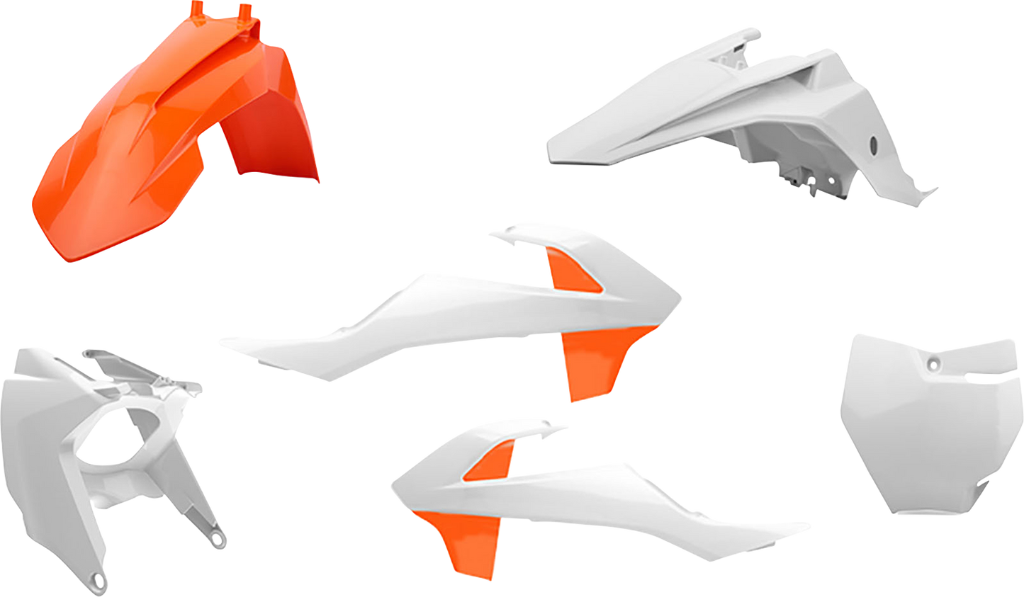 Kit de carrocería POLISPORT - OEM naranja/blanco - SX 65 90805