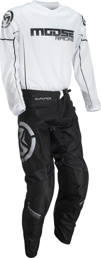 MOOSE RACING Qualifier® Pants - Black/White - 38 2901-10355