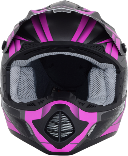 AFX FX-17 Helmet - Force - Frost Gray/Fuchsia - Large 0110-5211