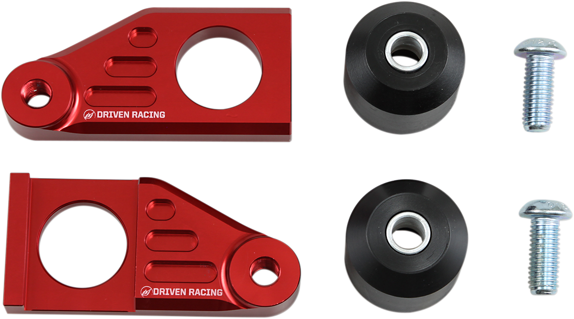 DRIVEN RACING Axle Block Sliders - Yamaha - Red DRAX-118-RD