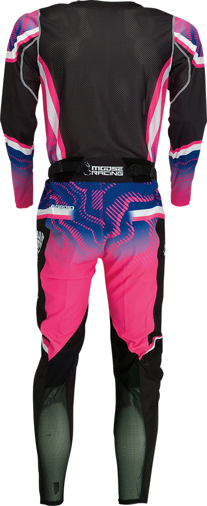 MOOSE RACING Agroid Jersey - Pink/Purple/Black - 3XL 2910-7401