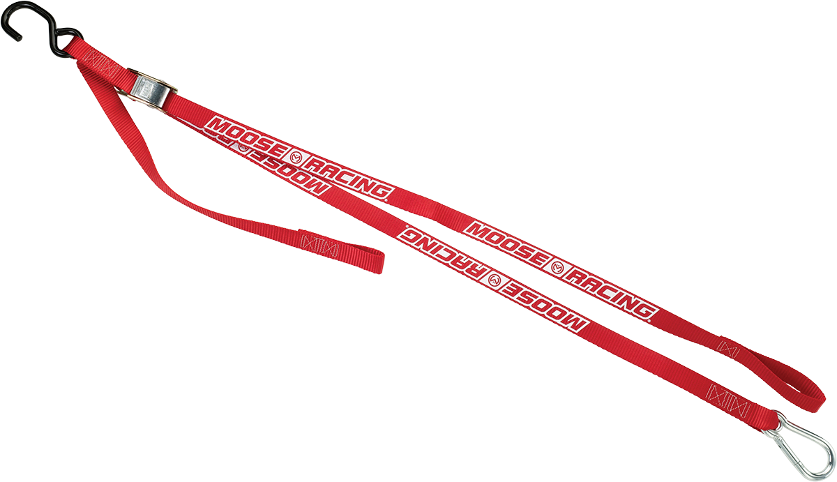 MOOSE RACING Carabiner Tie-Down - Red 3920-0355