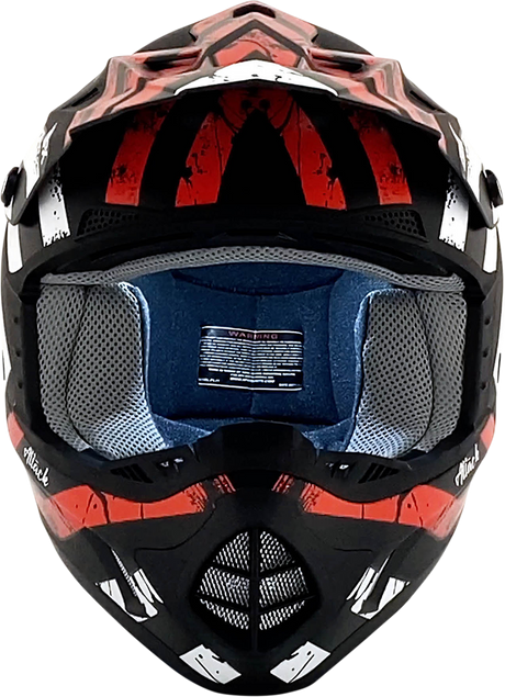 AFX FX-17 Helmet - Attack - Matte Black/Red - XS 0110-7148