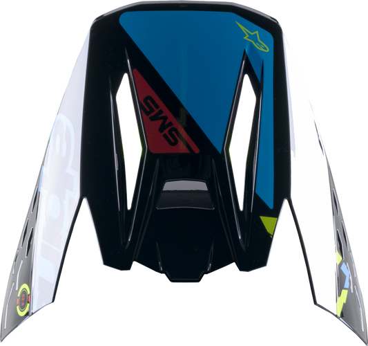 Visera ALPINESTARS SM5 - Acción - Negro/Azul/Amarillo 8986022-1757 