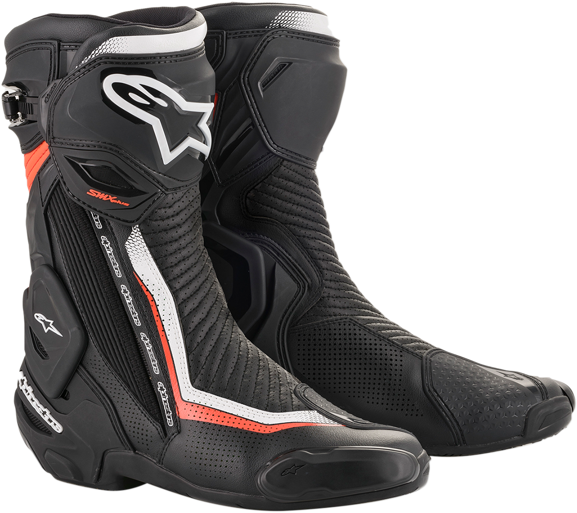 ALPINESTARS SMX+ Vented Boots - Black/White/Red - US 8 / EU 42 2221119-1231-42