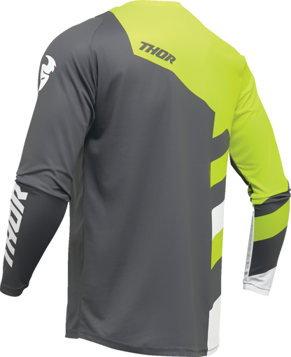 THOR Youth Sector Checker Jersey - Gray/Green - XS 2912-2419