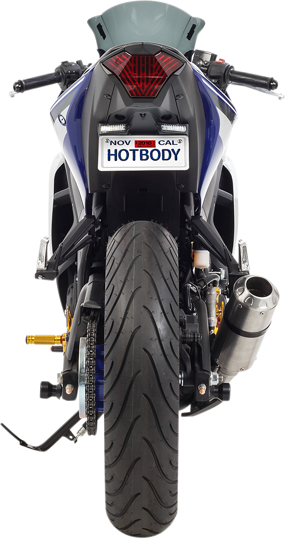 HOT BODIES Fender Eliminator - 15-19 YZF-R3 - Textured Black 81502-1000