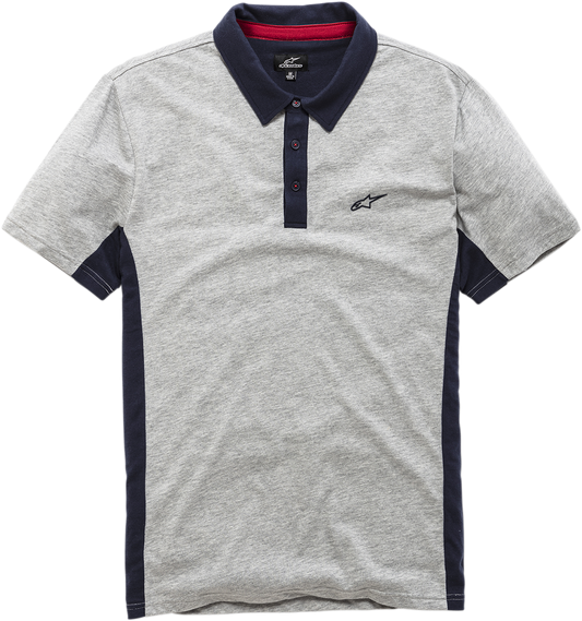 ALPINESTARS Champion Polo Shirt - Heather Gray/Navy - 2XL 12104150011712X