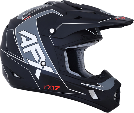 AFX FX-17 Helmet - Aced - Matte Black/White - 2XL 0110-6493