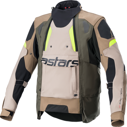 Chaqueta ALPINESTARS Halo Drystar - Negro/Arena/Amarillo - Pequeña 3204822-865-S 