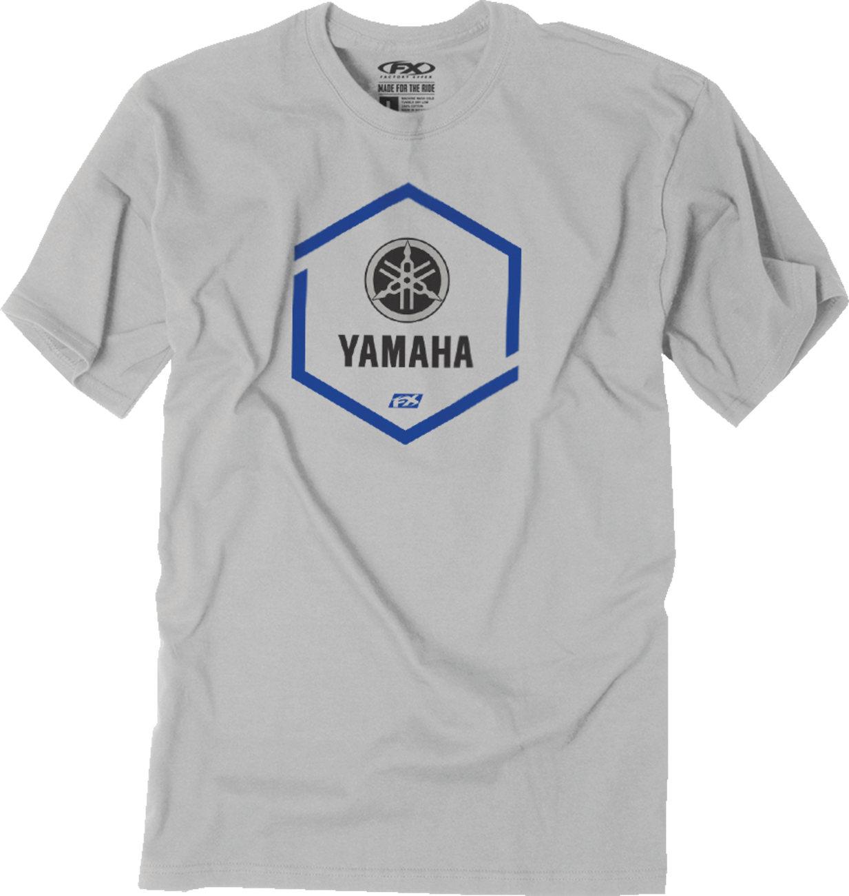 FACTORY EFFEX Camiseta Yamaha Hexagon - Gris - Mediana 26-87202 