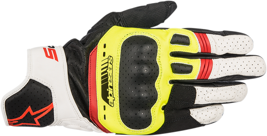 ALPINESTARS SP-5 Gloves - Black/Fluo Yellow/White/Fluo Red - 2XL 3558517-1503-2X