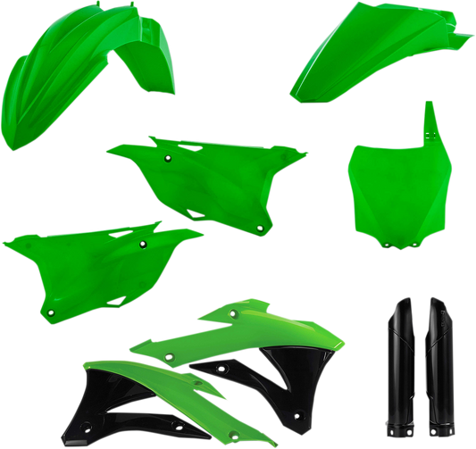 Kit de carrocería de repuesto completo ACERBIS - OEM verde/negro 2374116812