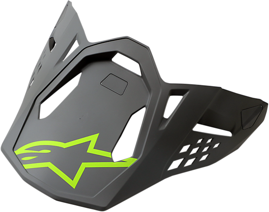 ALPINESTARS Supertech M8 Visor - Radium - Matte Black/Mid Gray/Yellow Fluo 8981519-9004