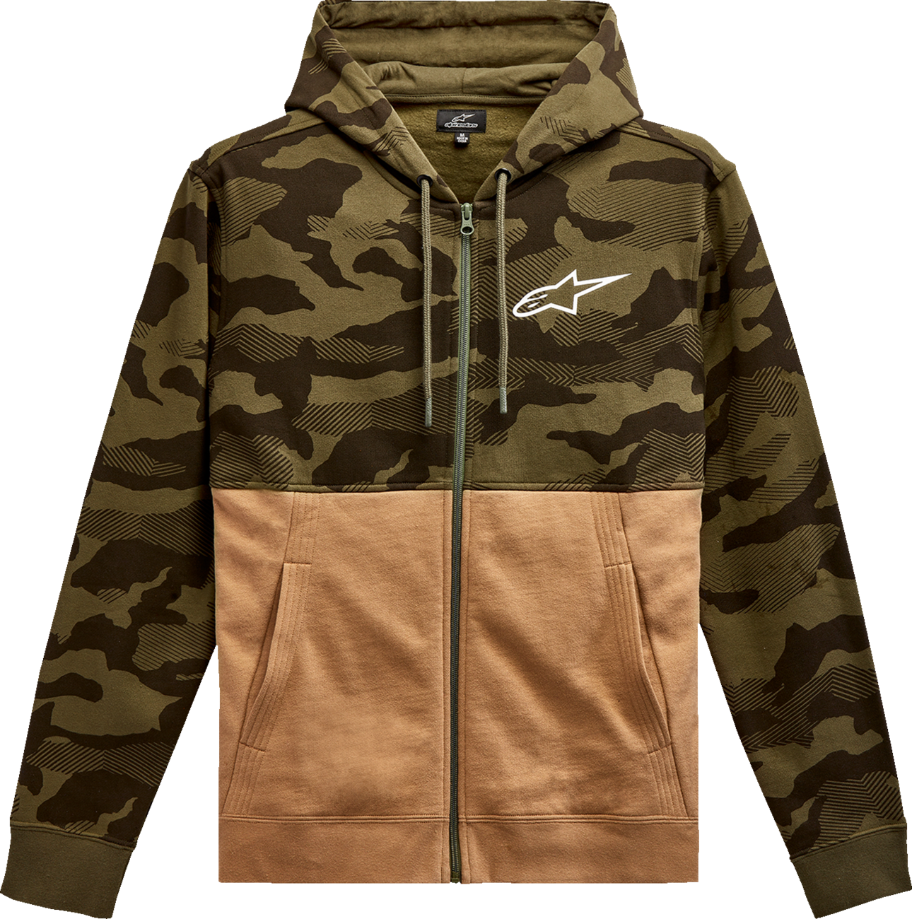 ALPINESTARS Camo Block Hoodie - Military/Sand - Large 1213510506923L