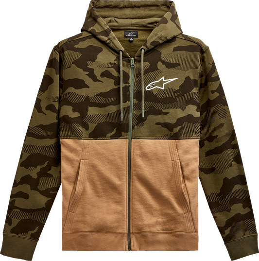 Sudadera con capucha ALPINESTARS Camo Block - Militar/Arena - Mediana 1213510506923M 