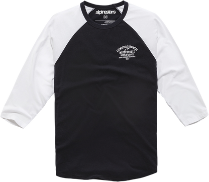 ALPINESTARS Booted Raglan T-Shirt - Black/White - XL 1210710041020XL